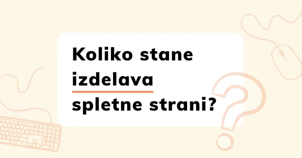 koliko stane izdelava spletne strani